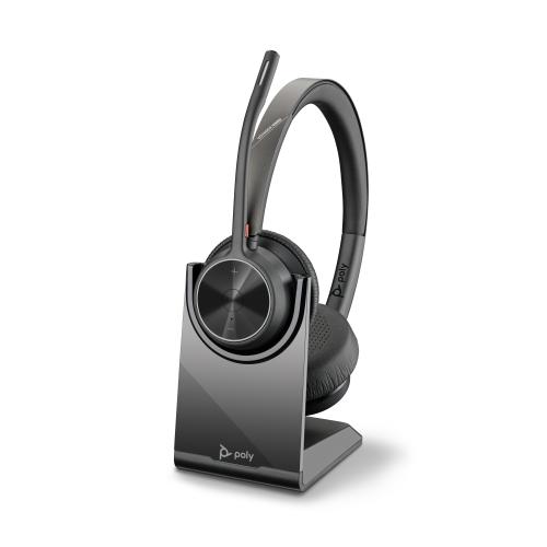HP Poly Voyager 4320 USB-C Headset +BT700 dongle +Charging Stand