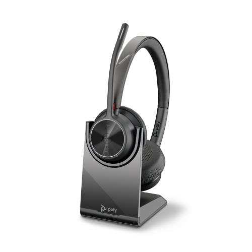 HP Poly Voyager 4320 Microsoft Teams Certified Headset +BT700 dongle +Charging Stand