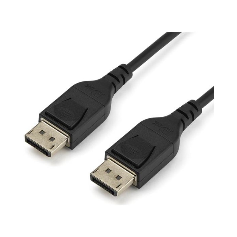 StarTech.com Câble Certifié VESA DisplayPort 1.4 2m - 8K 60Hz HBR3 HDR - Cordon Écran Super UHD DisplayPort vers DisplayPort - Câble Fin Ultra HD 4K 120Hz DP 1.4 M/M Connecteur M/M
