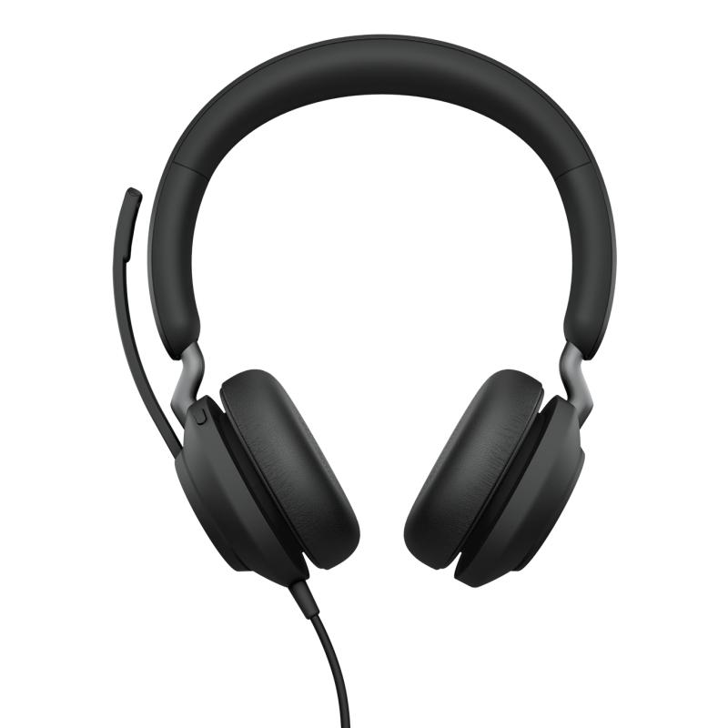 Jabra Evolve2 40 SE MS Stereo Casque Avec fil Arceau Appels/Musique USB Type-C / USB Type-A Noir