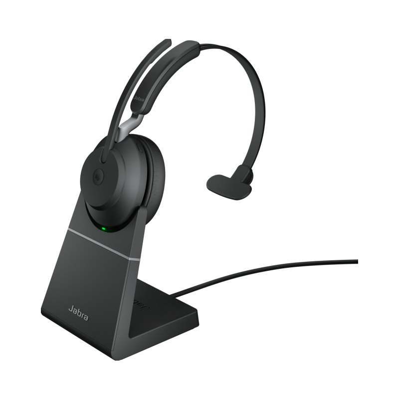 Jabra Evolve2 65 - Link390a MS Mono Stand Black NA