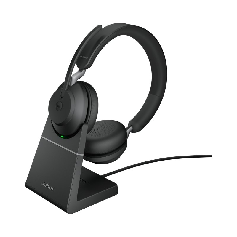 Jabra Evolve2 65 - Link390a MS Stereo Stand Black NA