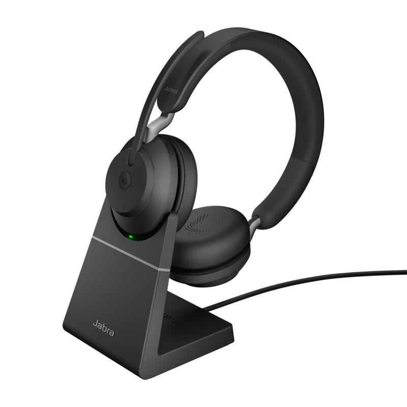 Jabra Evolve2 65 - Link390a MS Stéréo Pied Black NA