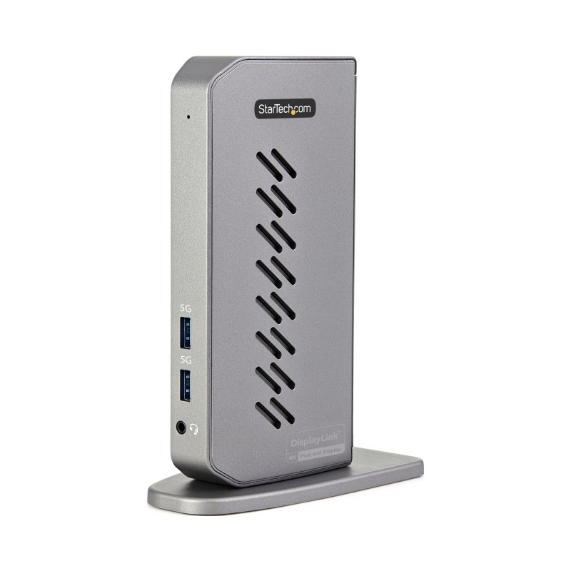 StarTech.com USB-C USB-A Dock - Hybrid Universal USB 3.0 Docking Station for USB-C or USB-A Laptop - Dual Monitor 4K 60Hz HDMI/DisplayPort - 6x USB-A, GbE - USB 5Gbps - Windows/Mac