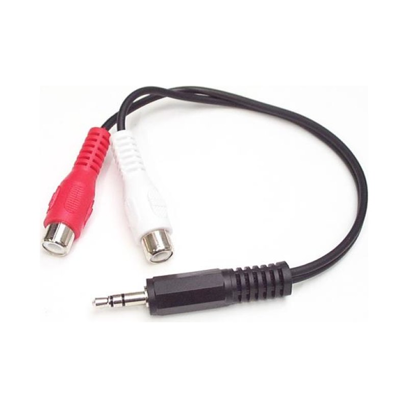 StarTech.com 6in Stereo Audio Cable - 3.5mm Male to 2x RCA Female