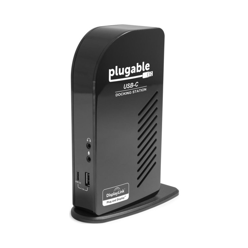 Plugable Technologies UD-ULTCDL laptop dock/port replicator Docking USB 3.2 Gen 1 (3.1 Gen 1) Type-C Black