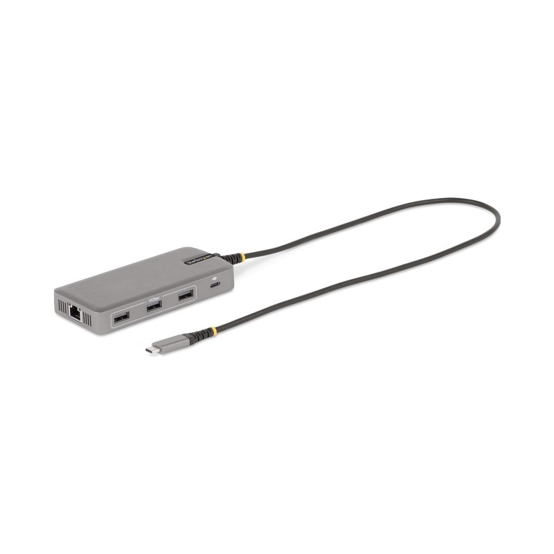StarTech.com Adaptateur USB-C Triple Moniteur Multiport - Double HDMI 4K 60Hz + 4K 30Hz et DisplayPort, Hub USB 10Gbps 3 ports, 100W PD Pass-Trough, GbE, Station d'Acceuil de Voyage, Windows et ChromeOS