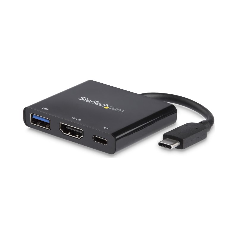 StarTech.com USB-C Multiport Adapter with HDMI - USB 3.0 Port - 60W PD - Black