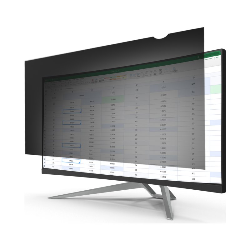 StarTech.com Monitor Privacy Screen for 34 inch Ultrawide Display - 21:9 Widescreen - Computer Screen Security Filter - Blue Light Reducing Protector - Matte/Glossy - +/-30 Degree - TAA