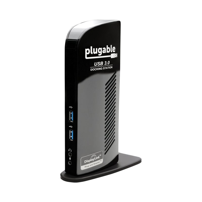 Plugable Technologies UD-3900 laptop dock/port replicator Wired USB 3.2 Gen 1 (3.1 Gen 1) Type-B Black