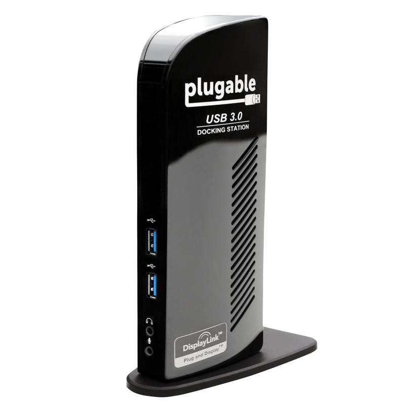 Plugable Technologies UD-3900 station d'accueil Avec fil USB 3.2 Gen 1 (3.1 Gen 1) Type-B Noir