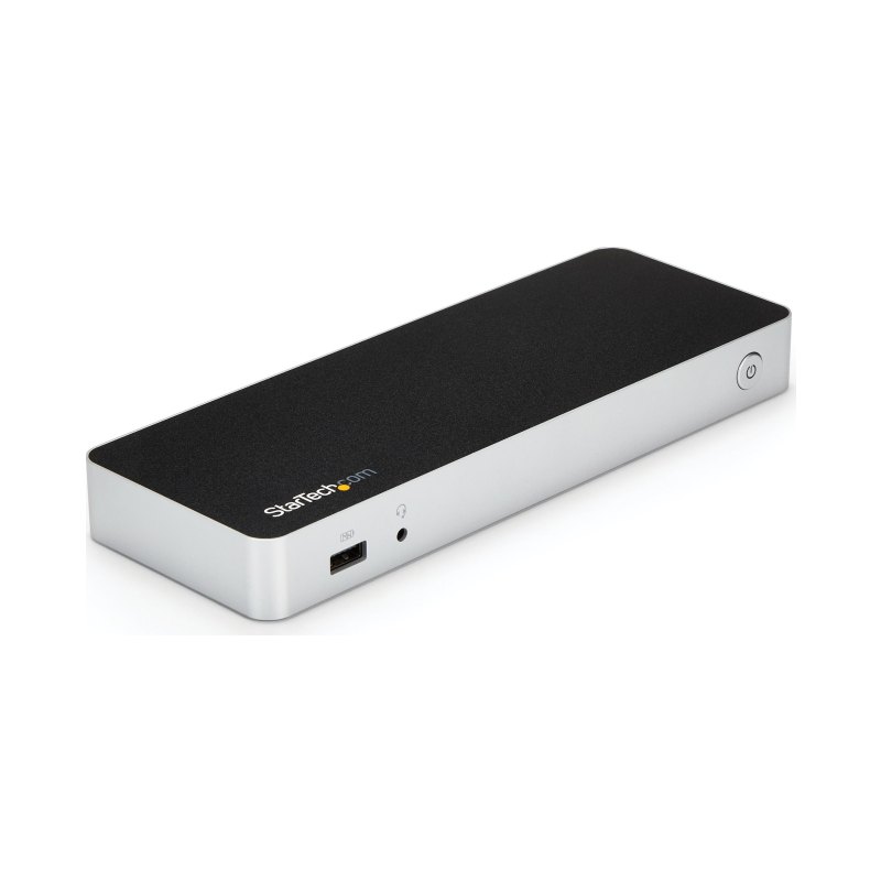 StarTech.com Dual Monitor USB C Docking Station with 60W Power Delivery for Windows Laptops - USB C to HDMI or DVI Dock - USB 3.1 Gen 1 Type C Dock w/ Charging - Thunderbolt 3 Compatible
