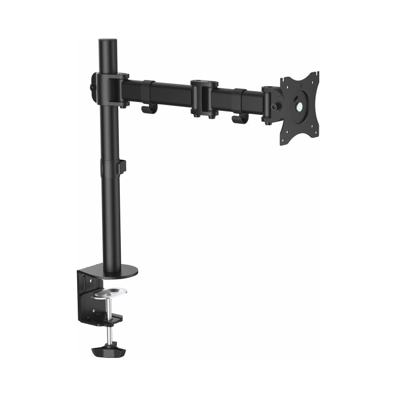 StarTech.com Bras de Fixation de Bureau pour Écrans Jusqu'à 34"(8kg) Compatibles VESA - Bras de Fixation Articulé pour Moniteur Unique - Ergonomique, Réglable en Hauteur - Pince/Anneau - Noir