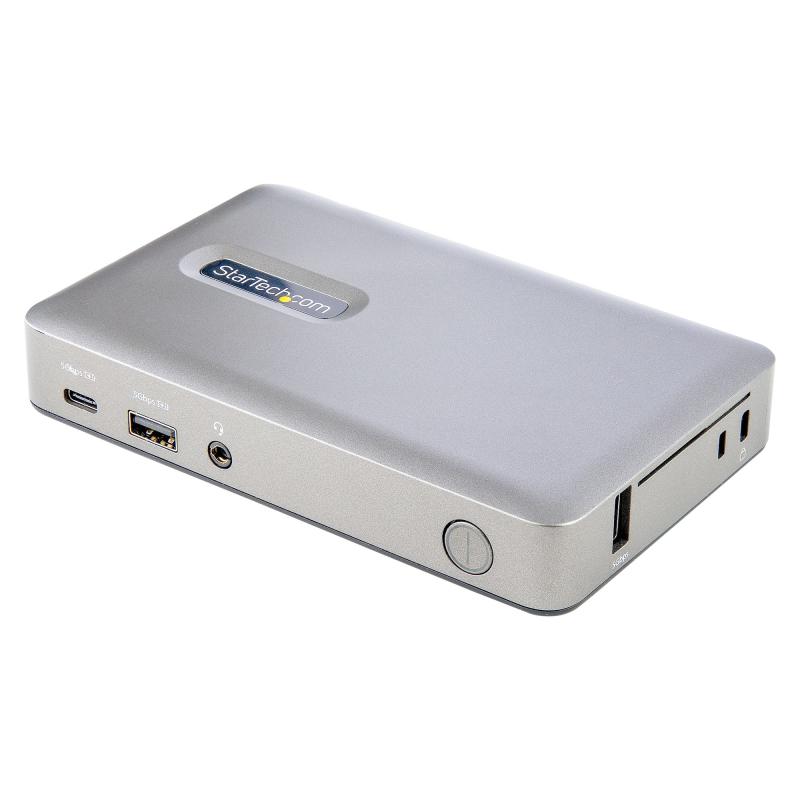 StarTech.com Docking Station USB-C - USB-C vers DisplayPort 4K 30Hz ou VGA - Alimentation USB 65W - Hub USB 3.1 Gen 1 4 ports - Station d'accueil universelle pour ordinateur portable USB-C avec Ethernet - TAA