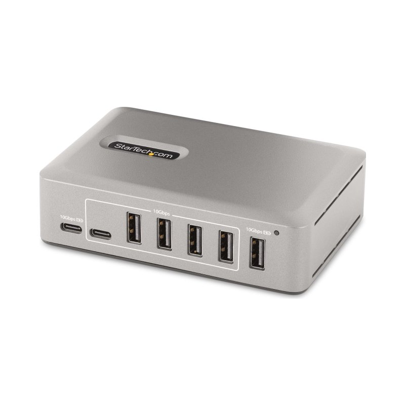 StarTech.com Hub USB-C à 10 Ports - 8x USB-A et 2x USB-C - Hub USB Type-C Auto-Alimenté avec Bloc d'Alimentation 65W - USB 3.1 10Gbps - Hub USB avec câble de verrouillage certifié USB-IF de 91cm - Splitter USB C