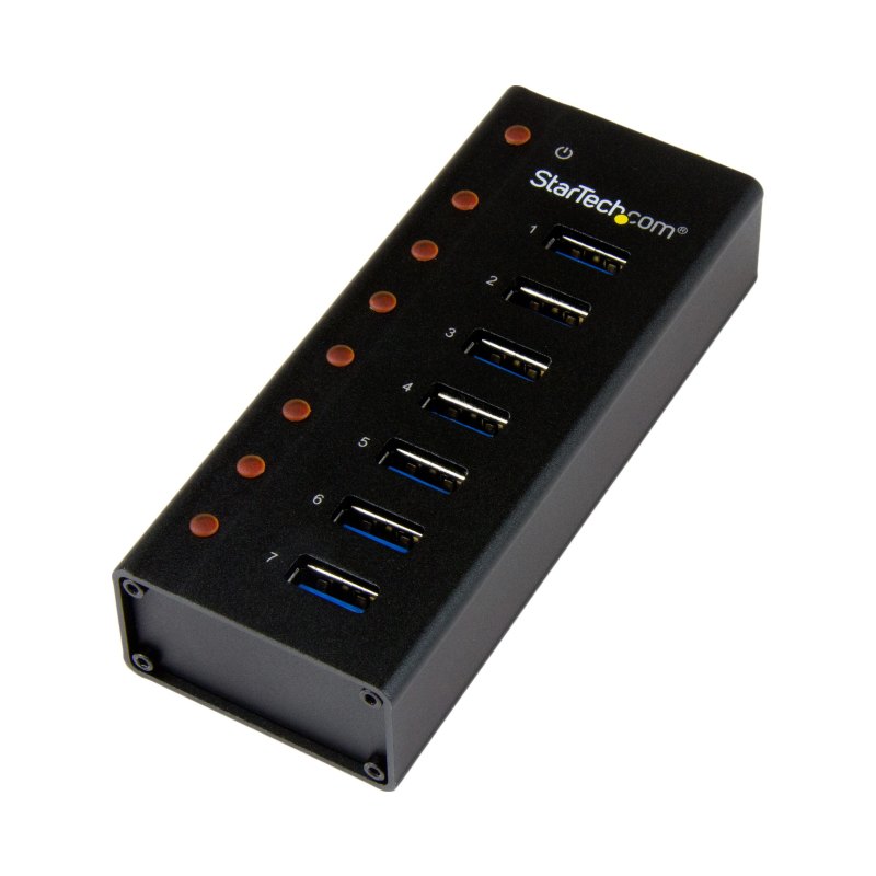 StarTech.com Hub USB 3.0 à 7 ports - 5Gbps - Concentrateur USB à montage mural / sur bureau avec boîtier métallique