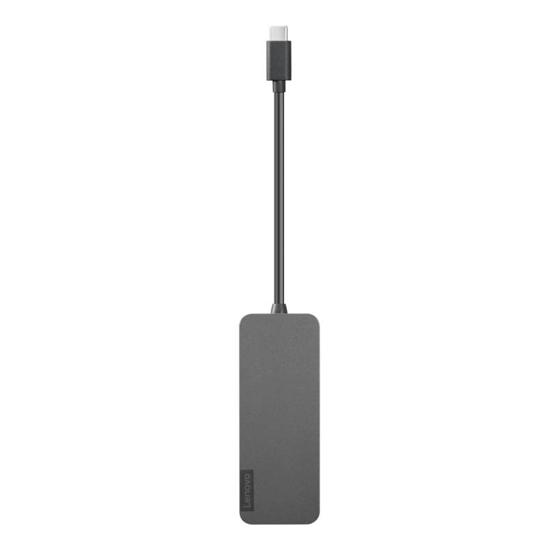 Lenovo 4X90X21427 hub & concentrateur USB 3.2 Gen 2 (3.1 Gen 2) Type-C 20000 Mbit/s Gris