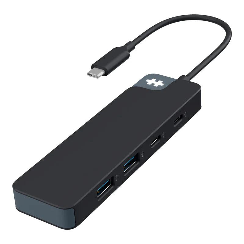 Targus HyperDrive Flex 4 Port USB-C Combo Hub USB 2.0 Type-C 5000 Mbit/s Noir