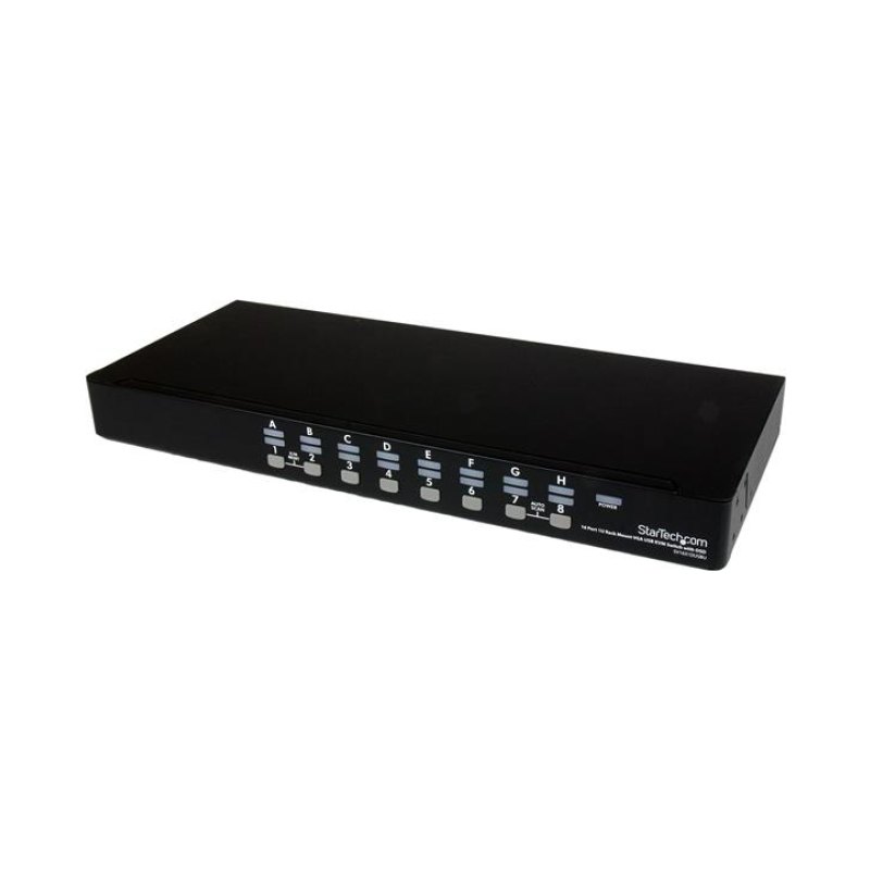 StarTech.com Kit de commutateur KVM USB à montage sur rack 1U 16 ports avec affichage à l'écran et câbles