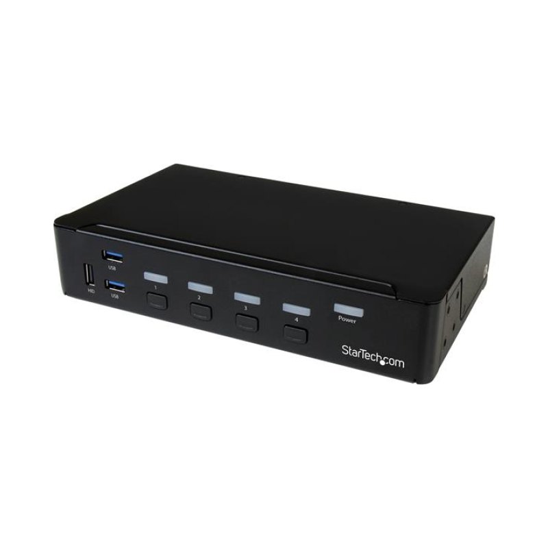 StarTech.com Switch KVM USB DisplayPort à 4 ports avec hub USB 3.0 intégré - 4K 30 Hz