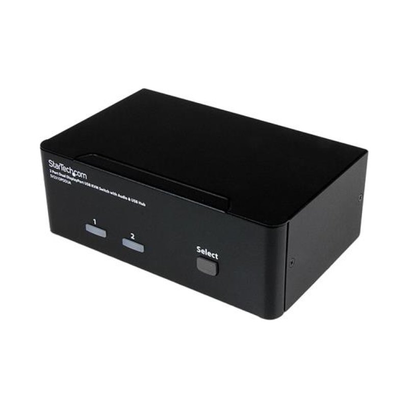 StarTech.com Commutateur KVM 2 ports DisplayPort, USB et audio - Switch KVM - 2560 x 1600