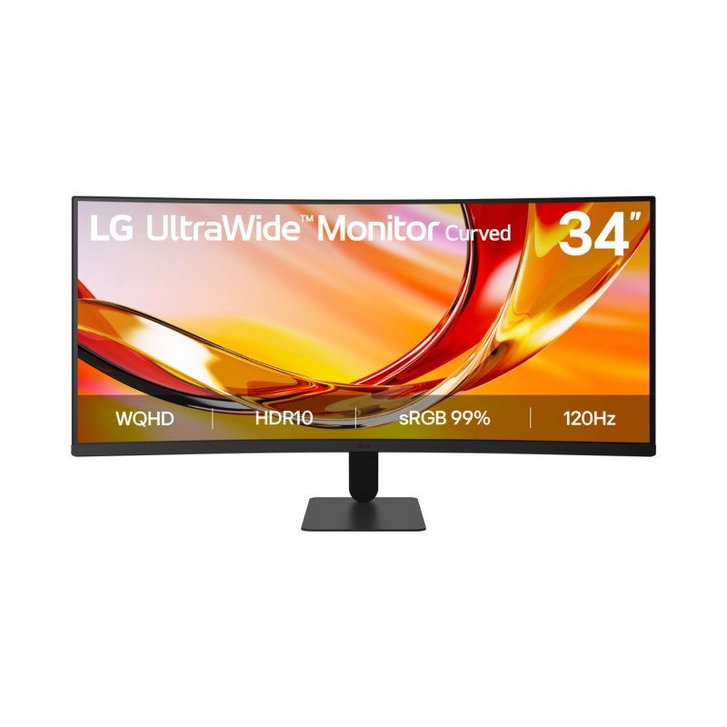 LG 34U601B-B computer monitor 86.4 cm (34") 3440 x 1440 pixels Dual WQHD LCD Black