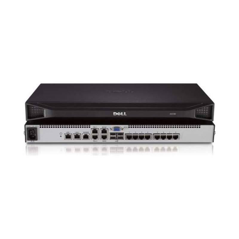 DELL DAV2108 KVM switch Rack mounting Silver