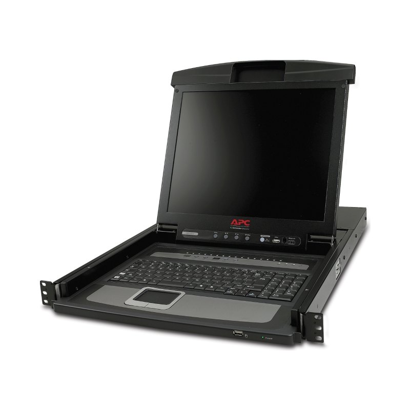 APC 17" Rack LCD Console with Integrated 16 Port Analog KVM Switch