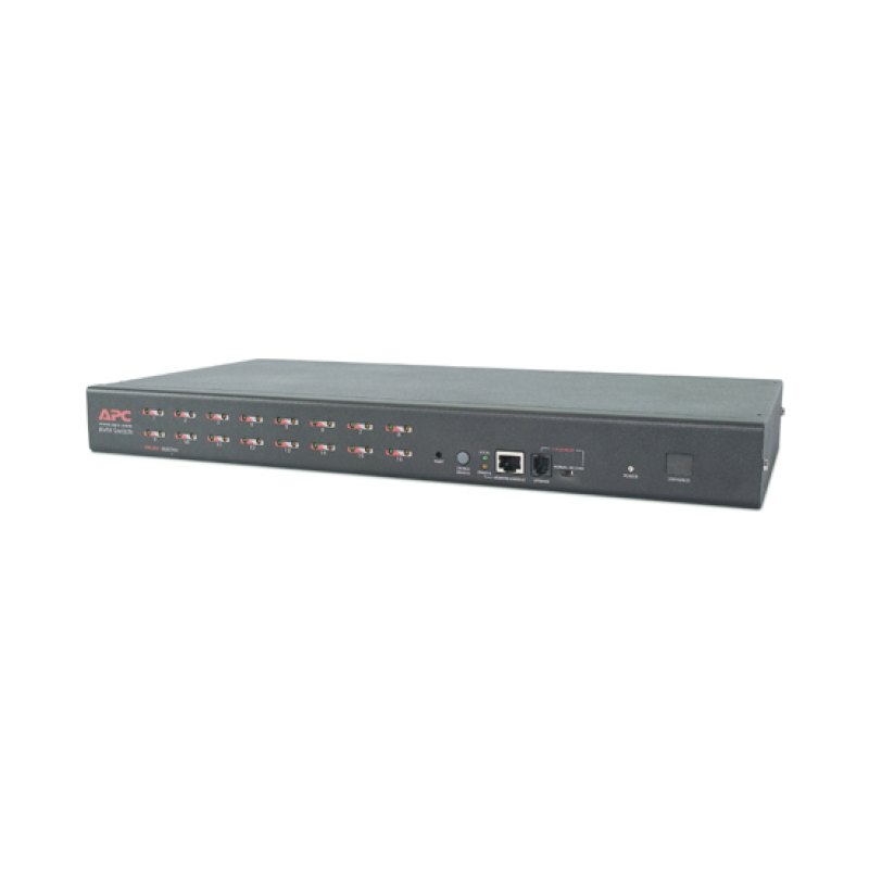 APC 16 Port Multi-Platform Analog KVM KVM switch Rack mounting Black