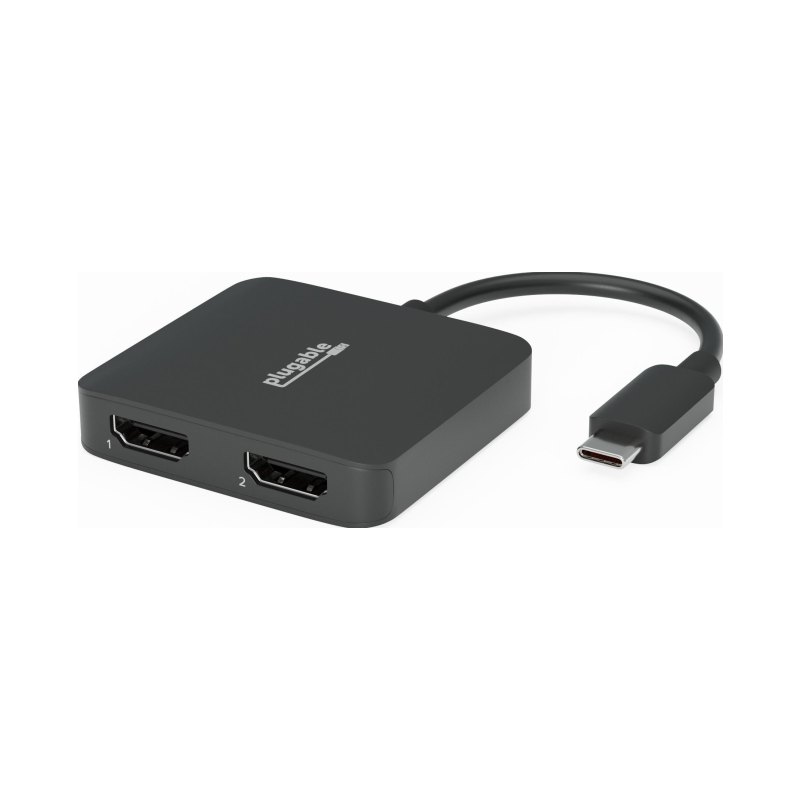 Plugable Usbc Dual Hdmi Adapter Usb-C Dual 4K Hdmi Display Adapt