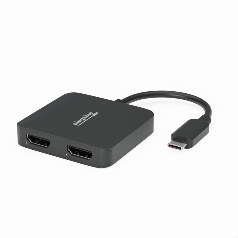 Plugable Technologies USBC-MSTH2 adaptateur graphique USB 3840 x 2160 pixels Noir