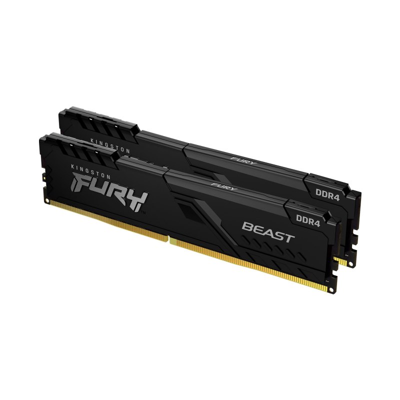 Kingston Technology FURY Beast 16GB 3200MT/s DDR4 CL16 DIMM (Kit of 2) Black