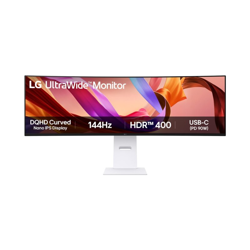LG 49U950A-W computer monitor 124.5 cm (49") 5120 x 1440 pixels Dual QHD LED Black, White