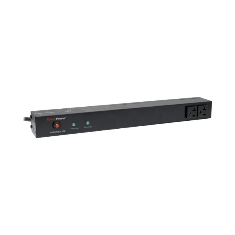 CyberPower RKBS20S2F10R surge protector Black 12 AC outlet(s) 120 V 4.57 m