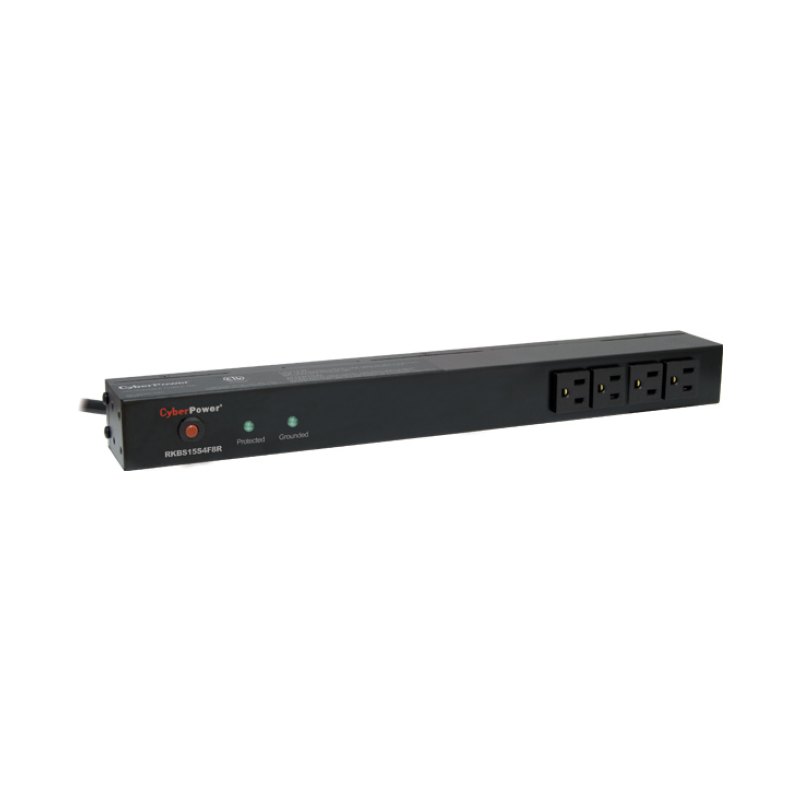 CyberPower RKBS15S4F8R surge protector Black 12 AC outlet(s) 120 V 4.57 m