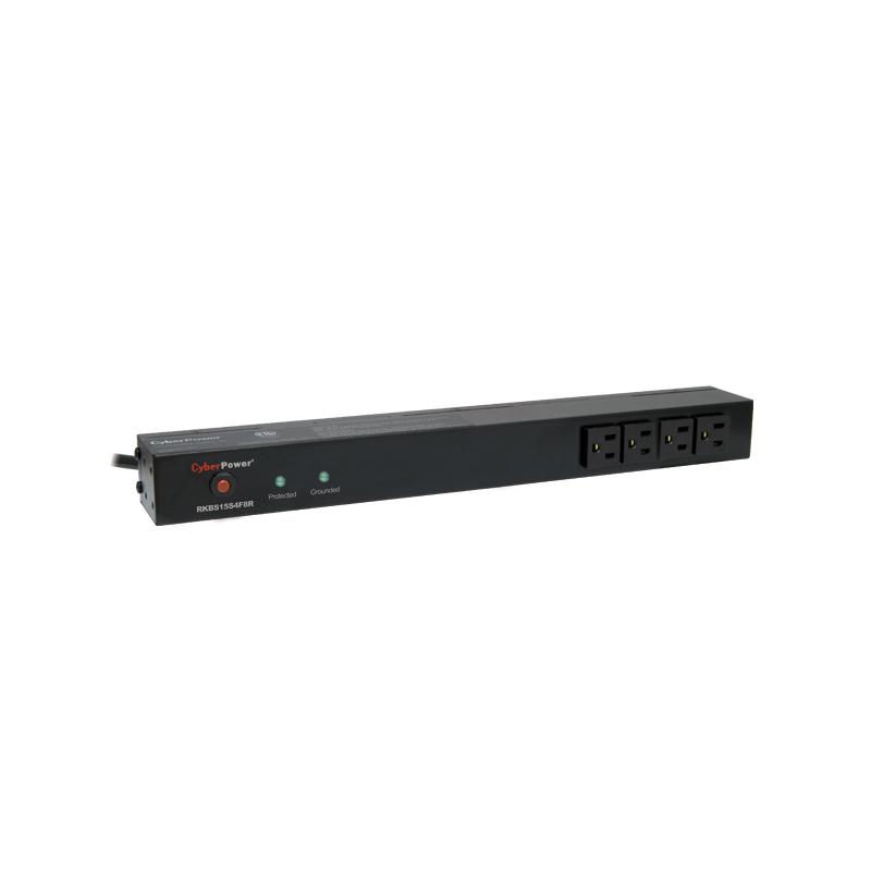 CyberPower RKBS15S4F8R protection surtension Noir 12 sortie(s) CA 120 V 4,57 m