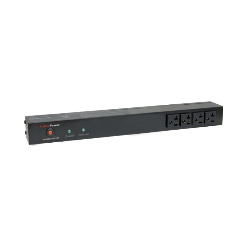 CyberPower RKBS20ST4F10R surge protector Black 14 AC outlet(s) 120 V 4.57 m