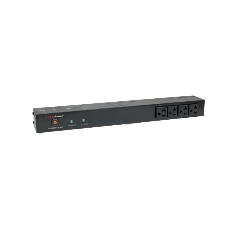 CyberPower RKBS20ST4F10R protection surtension Noir 14 sortie(s) CA 120 V 4,57 m
