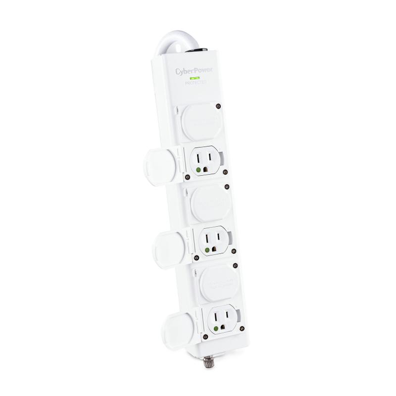 CyberPower MPV615S protection surtension Blanc 6 sortie(s) CA 100 - 125 V 4,6 m