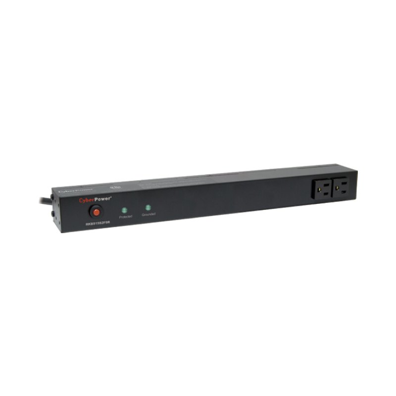 CyberPower RKBS15S2F8R surge protector Black 10 AC outlet(s) 120 V 4.57 m