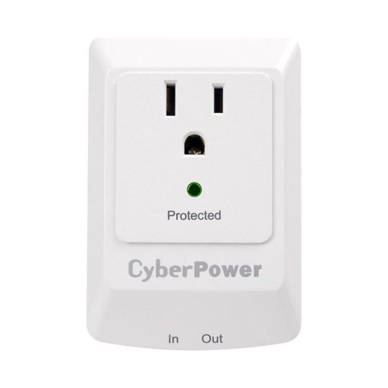 CyberPower CSP100TW surge protector White 1 AC outlet(s) 125 V
