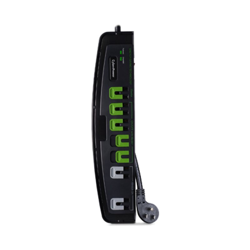 CyberPower P705G surge protector Black 7 AC outlet(s) 125 V 1.5 m
