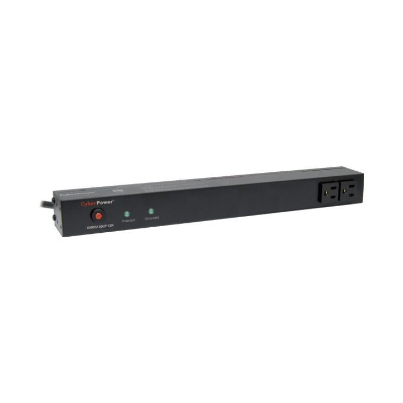 CyberPower RKBS15S2F12R surge protector Black 14 AC outlet(s) 120 V 4.57 m