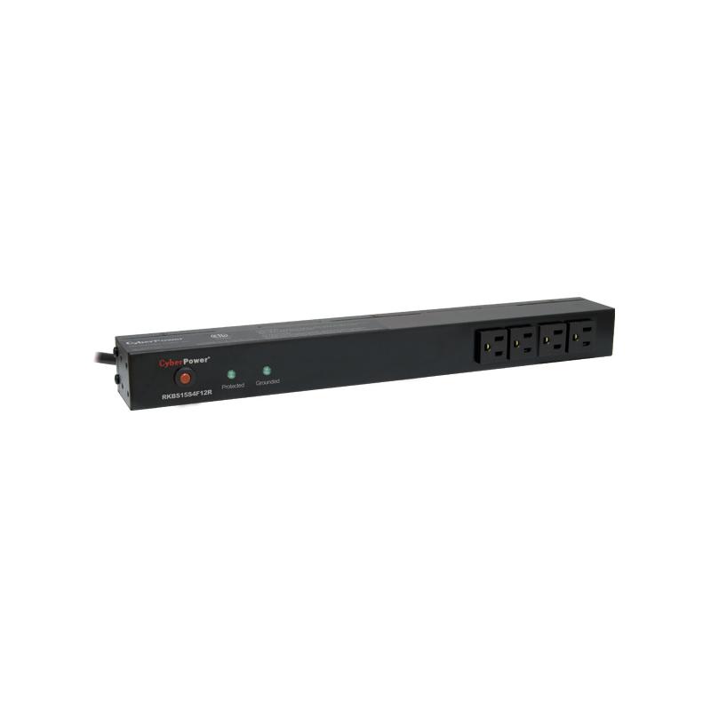 CyberPower RKBS15S4F12R protection surtension Noir 16 sortie(s) CA 120 V 4,57 m
