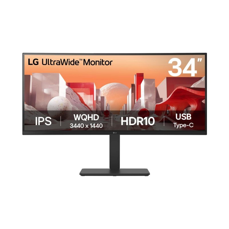 LG 34BA75QE-B computer monitor 86.4 cm (34") 3440 x 1440 pixels Wide Quad HD LCD Black