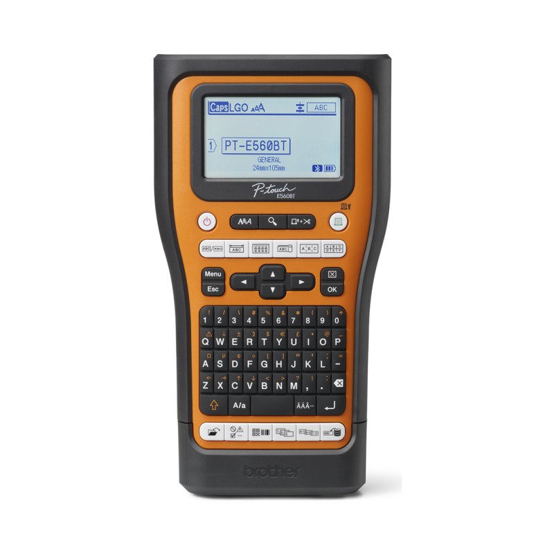 Brother PT-E560BTVP label printer Thermal transfer 180 x 180 DPI 20 mm/sec Wired & Wireless HSE/TZe Bluetooth QWERTY