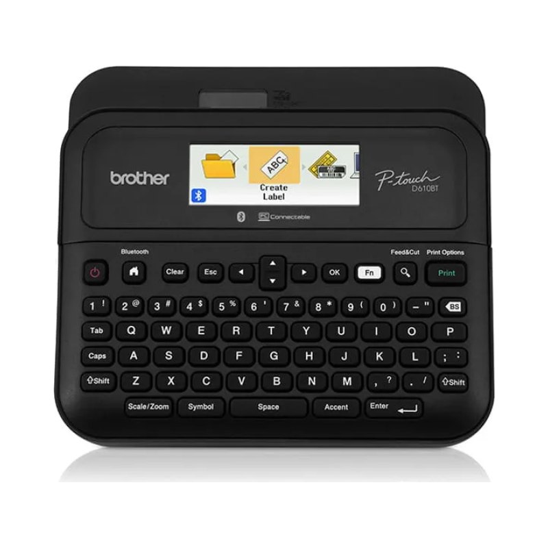 Brother PTD610BT label printer Thermal transfer 180 x 360 DPI 30 mm/sec Wired & Wireless TZe Bluetooth QWERTY
