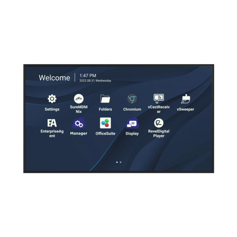 Viewsonic CDE7530 Écran d'affichage dynamique 190,5 cm (75") Wifi 450 cd/m² 4K Ultra HD Noir Intégré dans le processeur Android 11