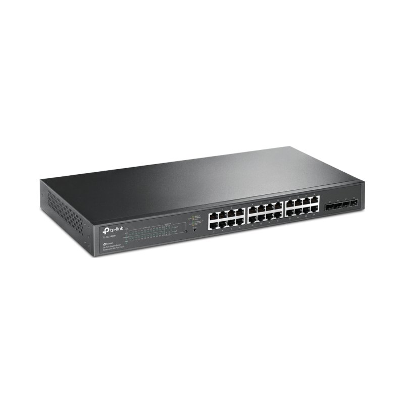 TP-Link JetStream 28-Port Gigabit Smart PoE Switch with 24-Port PoE+