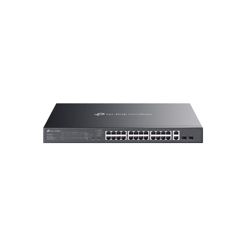 TP-Link Omada ES228GMP commutateur réseau Géré L2 Gigabit Ethernet (10/100/1000) Connexion Ethernet, supportant l'alimentation via ce port (PoE) Noir